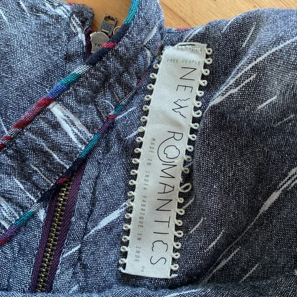 New Romantics Free People Weathervane‎ Ikat Embroidered Dress 2